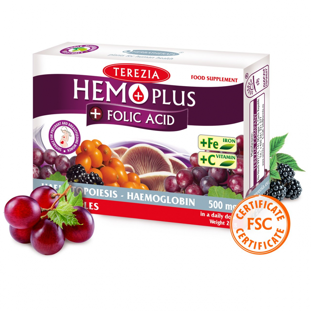 HEMO PLUS + folic acid | Terezia.eu | Food supplements from medicinal ...
